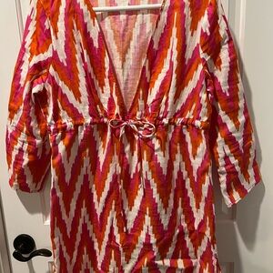Colorful tunic or cover up